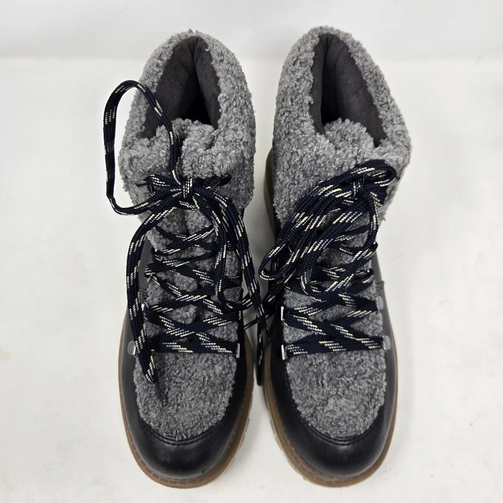 CIRCUS by SAM EDELMAN‎ Kilbourne Faux Fur Winter Lug Boots Size 9